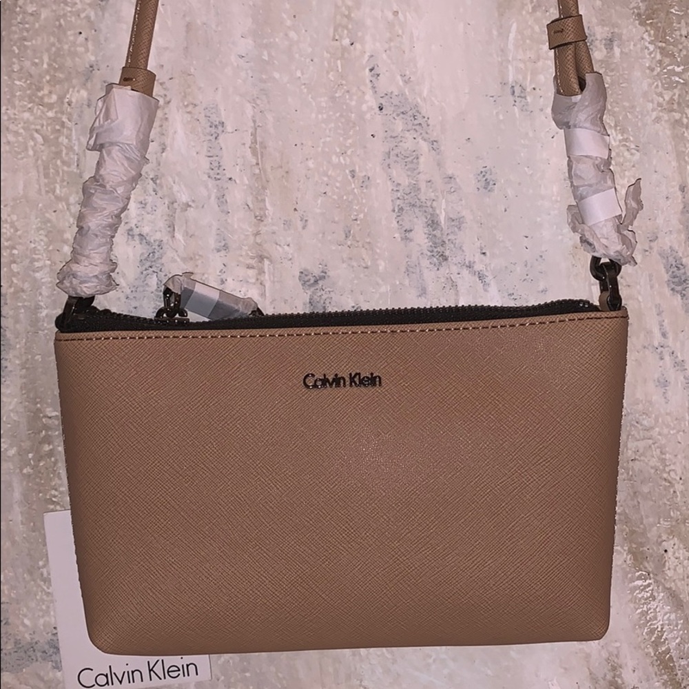 Calvin Klein Beige Crossbody